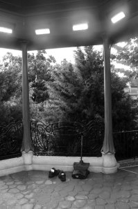 Photography, B&W Landscape: "The Abandoned Post" by Shannon Brown